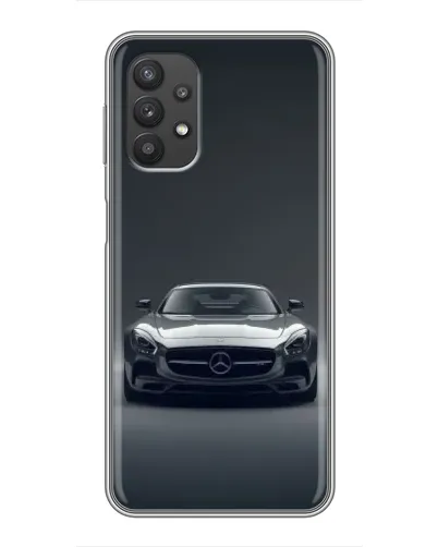 Чехол для Samsung Galaxy A32 с картинкой «Mercedes на черном»