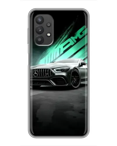 Чехол для Samsung Galaxy A32 с картинкой «Темный Mercedes AMG»
