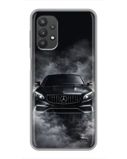 Чехол для Samsung Galaxy A32 с картинкой «Mercedes в дыму»
