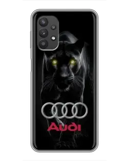 Чехол для Samsung Galaxy A32 с картинкой «Пантера и Audi»