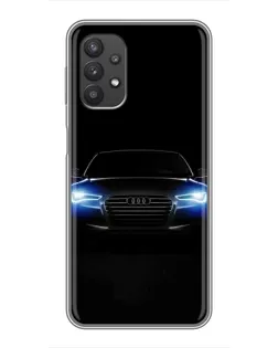 Чехол для Samsung Galaxy A32 с картинкой «Audi в неоне»