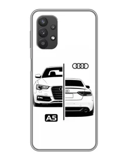 Чехол для Samsung Galaxy A32 с картинкой «Audi — контрастный дизайн»