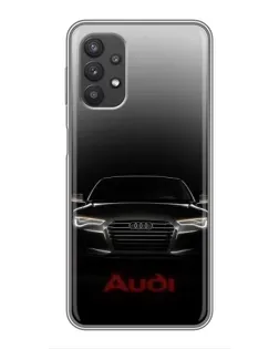 Чехол для Samsung Galaxy A32 с картинкой «Audi — градиентный контур»