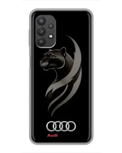 Чехол для Samsung Galaxy A32 с картинкой «Графика — пантера и Audi»