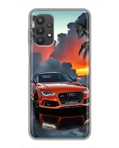 Чехол для Samsung Galaxy A32 с картинкой «Audi — закат»