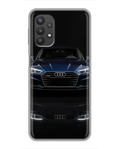 Чехол для Samsung Galaxy A32 с картинкой «Audi — ночное отражение»