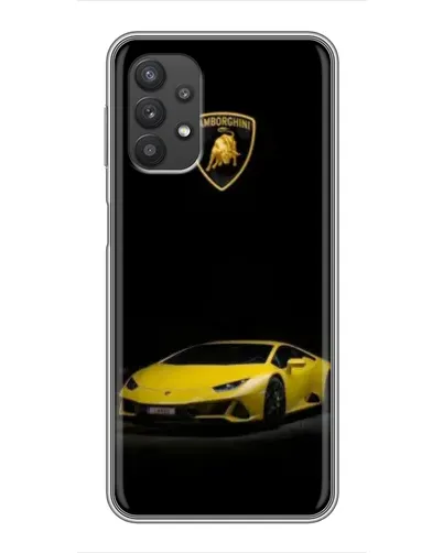 Чехол для Samsung Galaxy A32 с картинкой «Lamborghini желтый акцент»