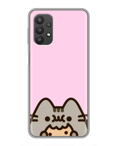 Чехол для Samsung Galaxy A32 с картинкой «Pusheen и печенье»