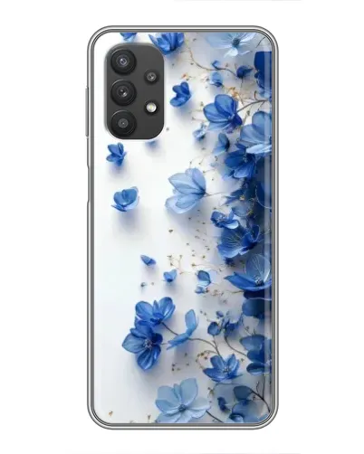 Чехол для Samsung Galaxy A32 с картинкой «Голубой цветочный каскад» Чехол для Samsung Galaxy A32 с картинкой «Голубой цветочный каскад»