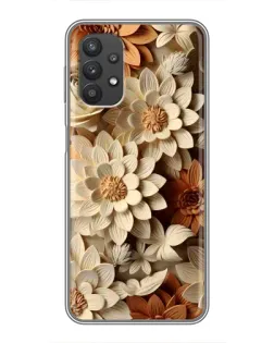Чехол для Samsung Galaxy A32 с картинкой «Бежевый флористический декор» Чехол для Samsung Galaxy A32 с картинкой «Бежевый флористический декор»