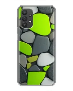 Чехол для Samsung Galaxy A32 с картинкой «Яркая неоновая галька»