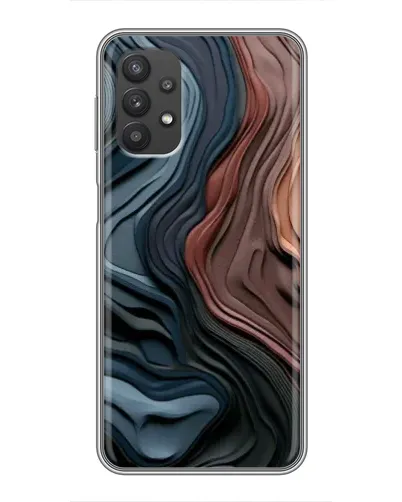 Чехол для Samsung Galaxy A32 с картинкой «Цветные волны каньона»