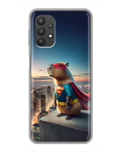 Чехол для Samsung Galaxy A32 с картинкой «Капи-мен супергерой» Чехол для Samsung Galaxy A32 с картинкой «Капи-мен супергерой»