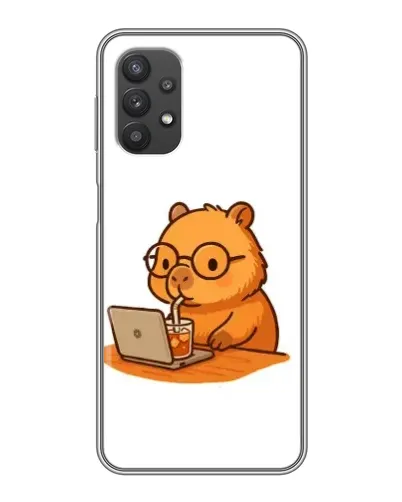 Чехол для Samsung Galaxy A32 с картинкой «Капибара с ноутбуком» Чехол для Samsung Galaxy A32 с картинкой «Капибара с ноутбуком»