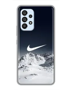 Чехол для Samsung Galaxy A33 (5G) с картинкой «Nike — зимние горы» Чехол для Samsung Galaxy A33 (5G) с картинкой «Nike — зимние горы»