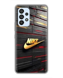 Чехол для Samsung Galaxy A33 (5G) с картинкой «Золотой Nike на металле» Чехол для Samsung Galaxy A33 (5G) с картинкой «Золотой Nike на металле»