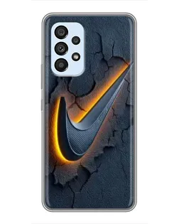 Чехол для Samsung Galaxy A33 (5G) с картинкой «Объемный логотип Найк» Чехол для Samsung Galaxy A33 (5G) с картинкой «Объемный логотип Найк»