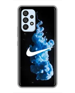 Чехол для Samsung Galaxy A33 (5G) с картинкой «Nike и синий дым» Чехол для Samsung Galaxy A33 (5G) с картинкой «Nike и синий дым»