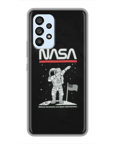 Чехол для Samsung Galaxy A33 (5G) с картинкой «NASA — шагаем по Луне» Чехол для Samsung Galaxy A33 (5G) с картинкой «NASA — шагаем по Луне»