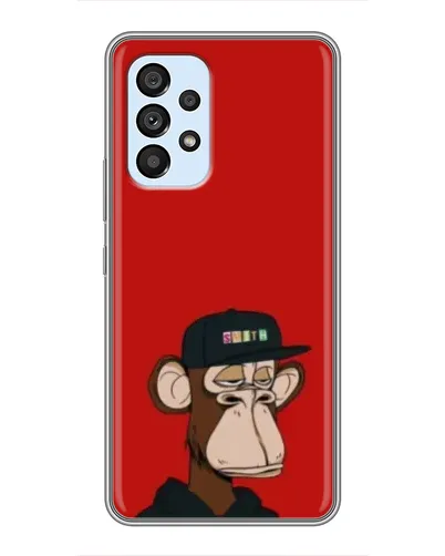 Чехол для Samsung Galaxy A33 (5G) с картинкой «Bored Ape — красный фон» Чехол для Samsung Galaxy A33 (5G) с картинкой «Bored Ape — красный фон»