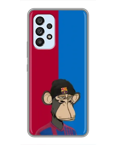 Чехол для Samsung Galaxy A33 (5G) с картинкой «Bored Ape — фанат Барсы» Чехол для Samsung Galaxy A33 (5G) с картинкой «Bored Ape — фанат Барсы»