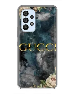 Чехол для Samsung Galaxy A33 (5G) с картинкой «Абстрактные цветы Gucci»