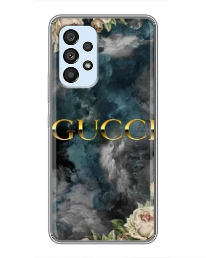 Чехол для Samsung Galaxy A33 (5G) с картинкой «Абстрактные цветы Gucci»