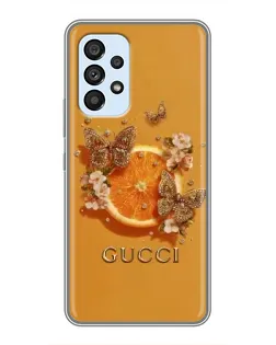 Чехол для Samsung Galaxy A33 (5G) с картинкой «Gucci — золотые бабочки» Чехол для Samsung Galaxy A33 (5G) с картинкой «Gucci — золотые бабочки»