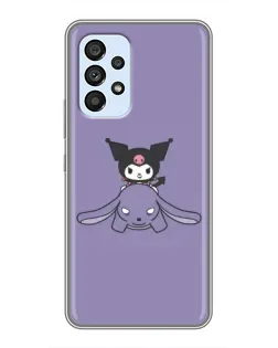 Чохол для Samsung Galaxy A33 (5G) з картинкою «Kuromi на ліловому фоні»