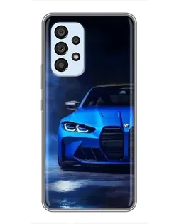 Чехол для Samsung Galaxy A33 (5G) с картинкой «Голубая BMW M4» Чехол для Samsung Galaxy A33 (5G) с картинкой «Голубая BMW M4»