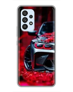 Чехол для Samsung Galaxy A33 (5G) с картинкой «Спортивная BMW и цветы» Чехол для Samsung Galaxy A33 (5G) с картинкой «Спортивная BMW и цветы»