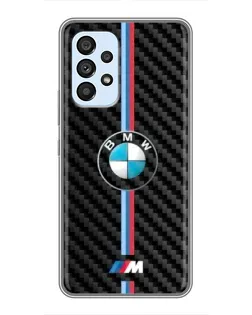 Чехол для Samsung Galaxy A33 (5G) с картинкой «Эмблема BMW и карбон» Чехол для Samsung Galaxy A33 (5G) с картинкой «Эмблема BMW и карбон»