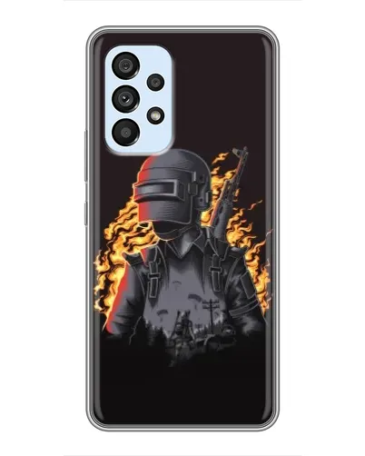 Чехол для Samsung Galaxy A33 (5G) с картинкой «PUBG — огненный силуэт» Чехол для Samsung Galaxy A33 (5G) с картинкой «PUBG — огненный силуэт»