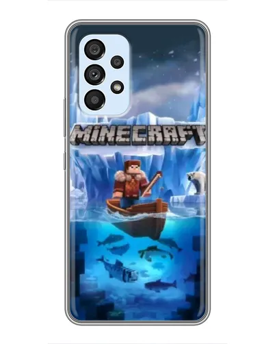 Чехол для Samsung Galaxy A33 (5G) с картинкой «Minecraft ледяной мир» Чехол для Samsung Galaxy A33 (5G) с картинкой «Minecraft ледяной мир»