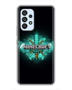 Чехол для Samsung Galaxy A33 (5G) с картинкой «Minecraft Diamond лого» Чехол для Samsung Galaxy A33 (5G) с картинкой «Minecraft Diamond лого»