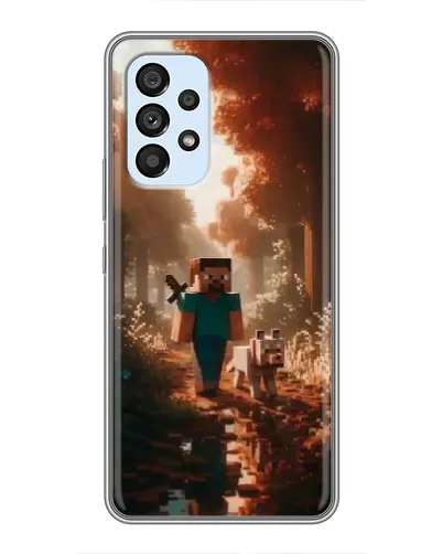 Чехол для Samsung Galaxy A33 (5G) с картинкой «Стив в лесу» Чехол для Samsung Galaxy A33 (5G) с картинкой «Стив в лесу»