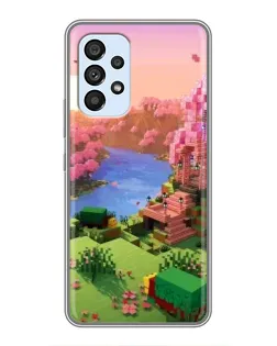 Чехол для Samsung Galaxy A33 (5G) с картинкой «Розовое дерево Minecraft» Чехол для Samsung Galaxy A33 (5G) с картинкой «Розовое дерево Minecraft»