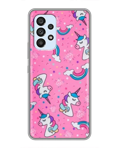 Чехол для Samsung Galaxy A33 (5G) с картинкой «Unicorn паттерн розовый» Чехол для Samsung Galaxy A33 (5G) с картинкой «Unicorn паттерн розовый»
