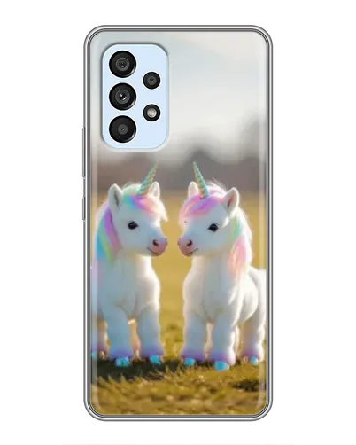 Чехол для Samsung Galaxy A33 (5G) с картинкой «Пара единорогов» Чехол для Samsung Galaxy A33 (5G) с картинкой «Пара единорогов»
