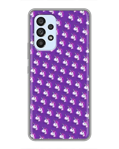 Чехол для Samsung Galaxy A33 (5G) с картинкой «Единороги на фиолетовом» Чехол для Samsung Galaxy A33 (5G) с картинкой «Единороги на фиолетовом»