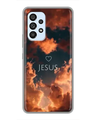 Чехол для Samsung Galaxy A33 (5G) с картинкой «Сияние Имени Jesus»