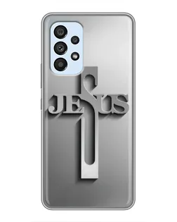 Чехол для Samsung Galaxy A33 (5G) с картинкой «Металлический крест Jesus» Чехол для Samsung Galaxy A33 (5G) с картинкой «Металлический крест Jesus»
