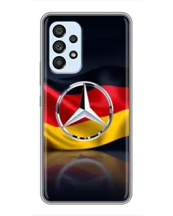 Чехол для Samsung Galaxy A33 (5G) с картинкой «Mercedes — флаг Германии»