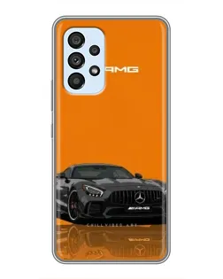 Чехол для Samsung Galaxy A33 (5G) с картинкой «Оранжевый Mercedes AMG»