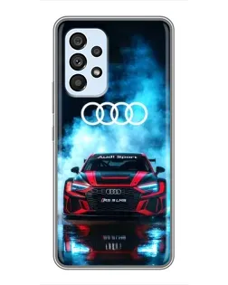 Чехол для Samsung Galaxy A33 (5G) с картинкой «Audi Sport — неон»