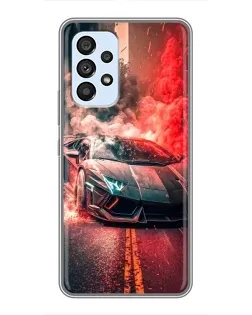 Чехол для Samsung Galaxy A33 (5G) с картинкой «Lamborghini красный дым»