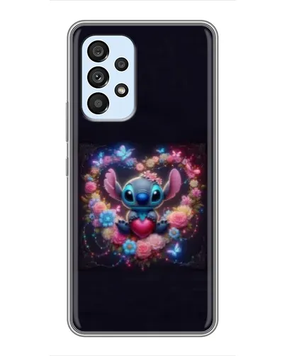 Чехол для Samsung Galaxy A33 (5G) с картинкой «Stitch в цветах» Чехол для Samsung Galaxy A33 (5G) с картинкой «Stitch в цветах»