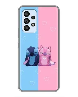 Чехол для Samsung Galaxy A33 (5G) с картинкой «Stitch и Angel Love» Чехол для Samsung Galaxy A33 (5G) с картинкой «Stitch и Angel Love»