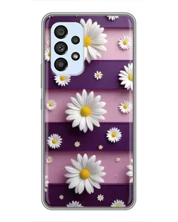 Чехол для Samsung Galaxy A33 (5G) с картинкой «Ромашки на фиолетовом» Чехол для Samsung Galaxy A33 (5G) с картинкой «Ромашки на фиолетовом»