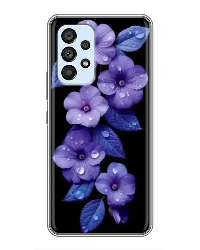Чехол для Samsung Galaxy A33 (5G) с картинкой «Фиолетовые цветы с росою» Чехол для Samsung Galaxy A33 (5G) с картинкой «Фиолетовые цветы с росою»